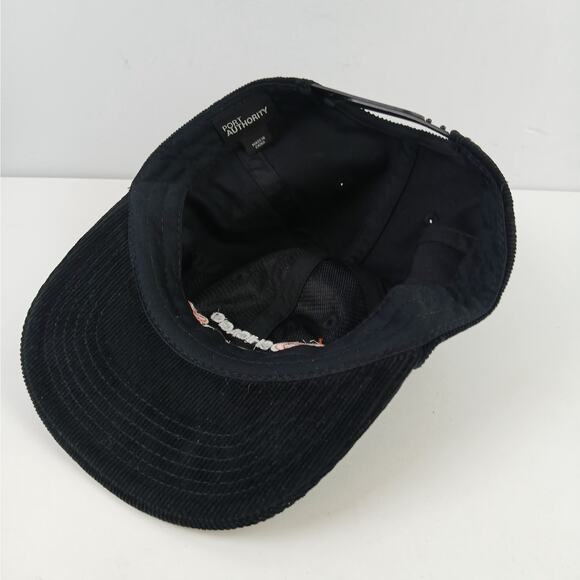 Chicago Bears Black Cotton Corduroy Baseball Cap Port Authority Brand NEW - Picture 3 of 3